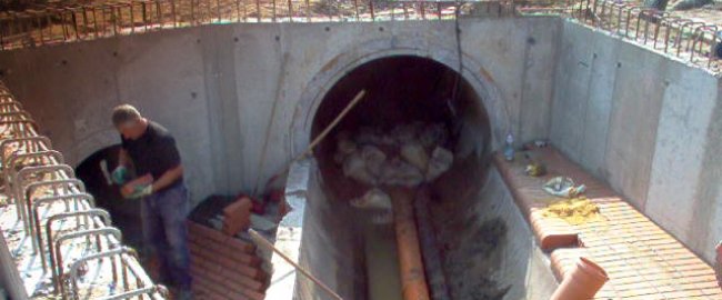 Regenrückhaltebecken - Eich Bauunternehmung